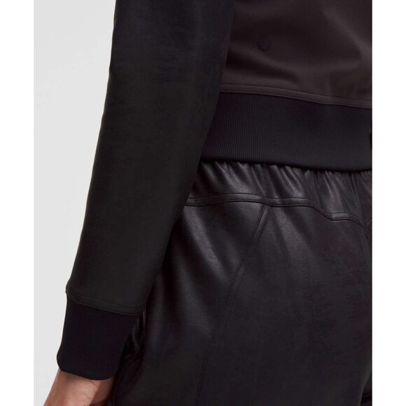 Lululemon Everlux Full-Zip Jacket Matte Foil Black Size 4 Womens Lightweight - Picture 3 of 3